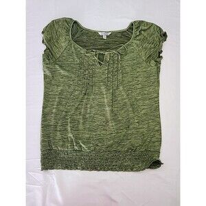 Womens Speechless Green Blouse Top Shirt / XL